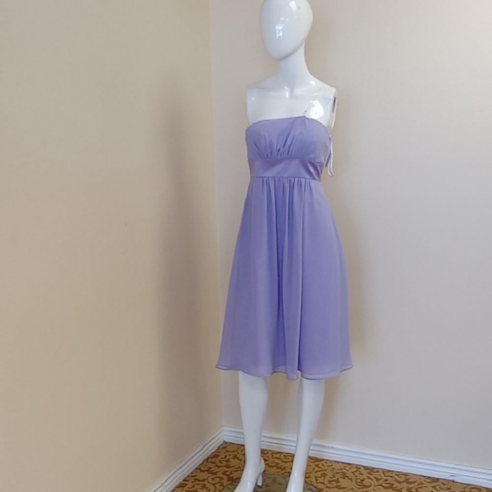 Pretty Maids Strapless Lavender Dress
